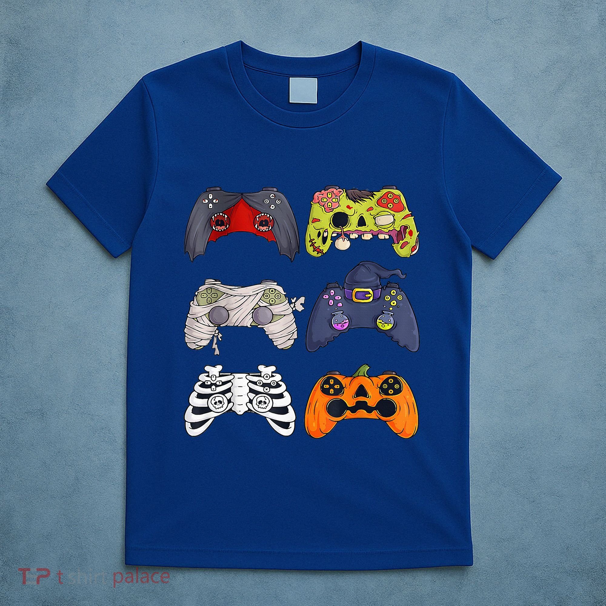 Halloween Skeleton Zombie Gaming Controllers Mummy T-Shirt