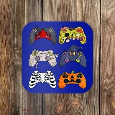 Halloween Skeleton Zombie Gaming Controllers Mummy Coaster