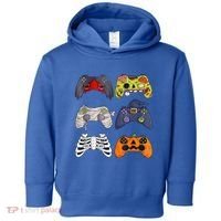 Halloween Skeleton Zombie Gaming Controllers Mummy Toddler Hoodie thumb 0