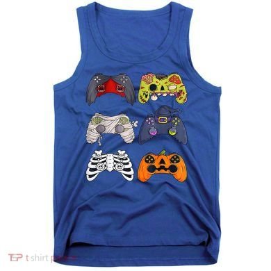 Halloween Skeleton Zombie Gaming Controllers Mummy Tank Top