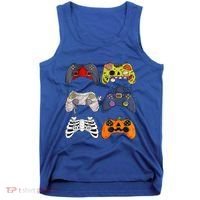Halloween Skeleton Zombie Gaming Controllers Mummy Tank Top thumb 0