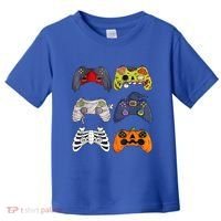 Halloween Skeleton Zombie Gaming Controllers Mummy Toddler T-Shirt thumb 0