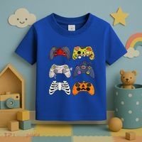 Halloween Skeleton Zombie Gaming Controllers Mummy Toddler T-Shirt thumb 3