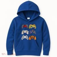 Halloween Skeleton Zombie Gaming Controllers Mummy Kids Hoodie thumb 0