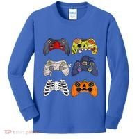Halloween Skeleton Zombie Gaming Controllers Mummy Kids Long Sleeve Shirt thumb 0