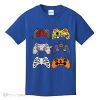Halloween Skeleton Zombie Gaming Controllers Mummy Kids T-Shirt thumb 0