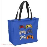 Halloween Skeleton Zombie Gaming Controllers Mummy Tote Bag thumb 2