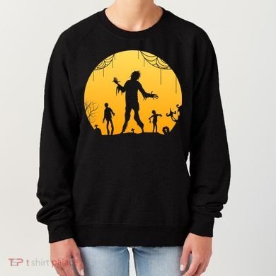 Halloween Spooky Zombie Graveyard Women's Sweatshirt