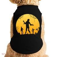 Halloween Spooky Zombie Graveyard Doggie Tank thumb 0