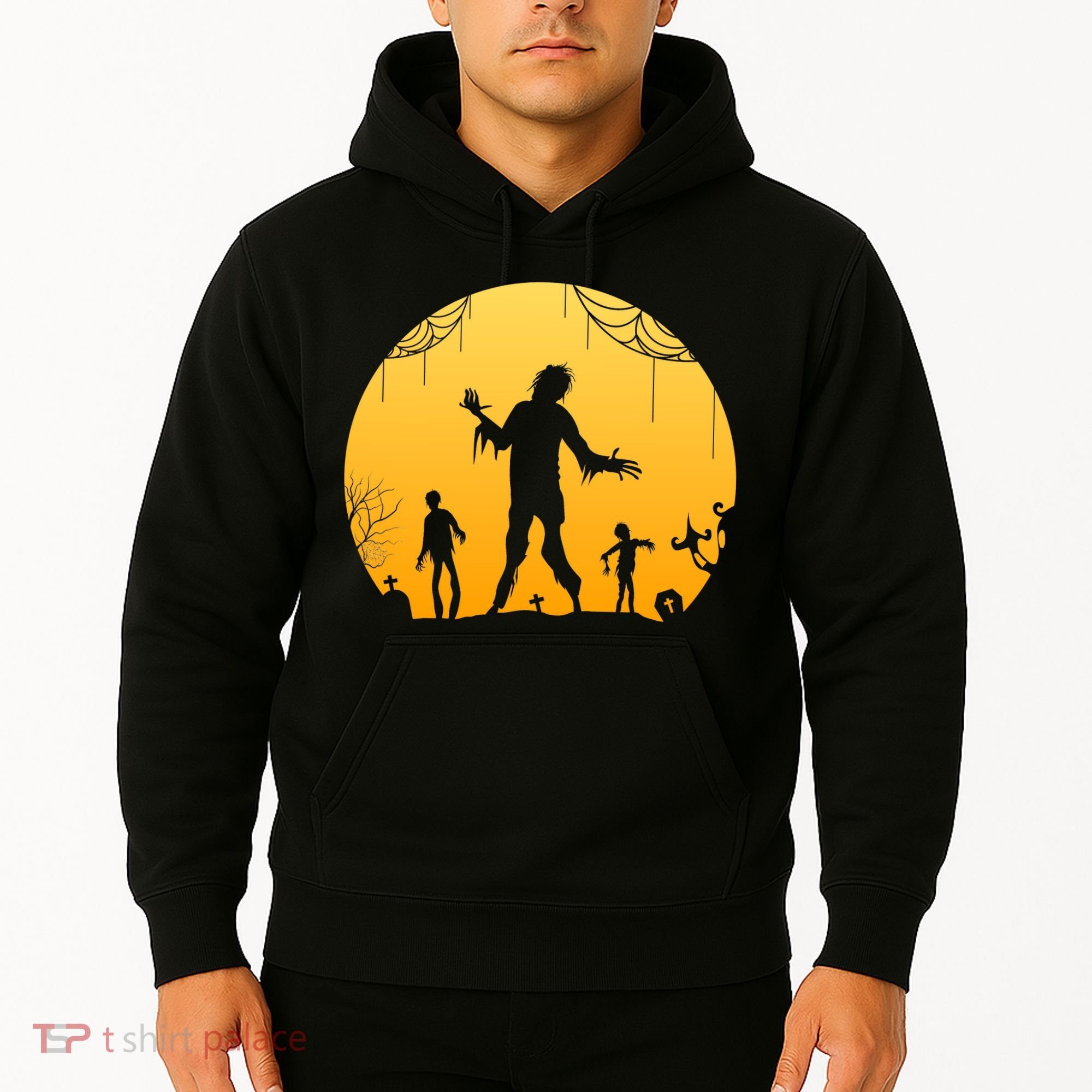 Halloween Spooky Zombie Graveyard Hoodie