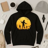 Halloween Spooky Zombie Graveyard Hoodie thumb 3