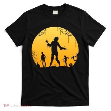 Halloween Spooky Zombie Graveyard T-Shirt