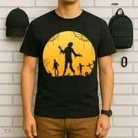 Halloween Spooky Zombie Graveyard T-Shirt thumb 6