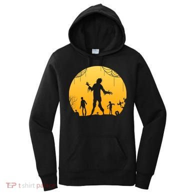 Halloween Spooky Zombie Graveyard Women's Hoodie
