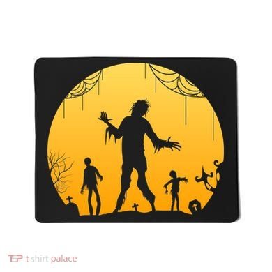 Halloween Spooky Zombie Graveyard Mousepad