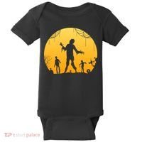 Halloween Spooky Zombie Graveyard Baby Bodysuit thumb 0