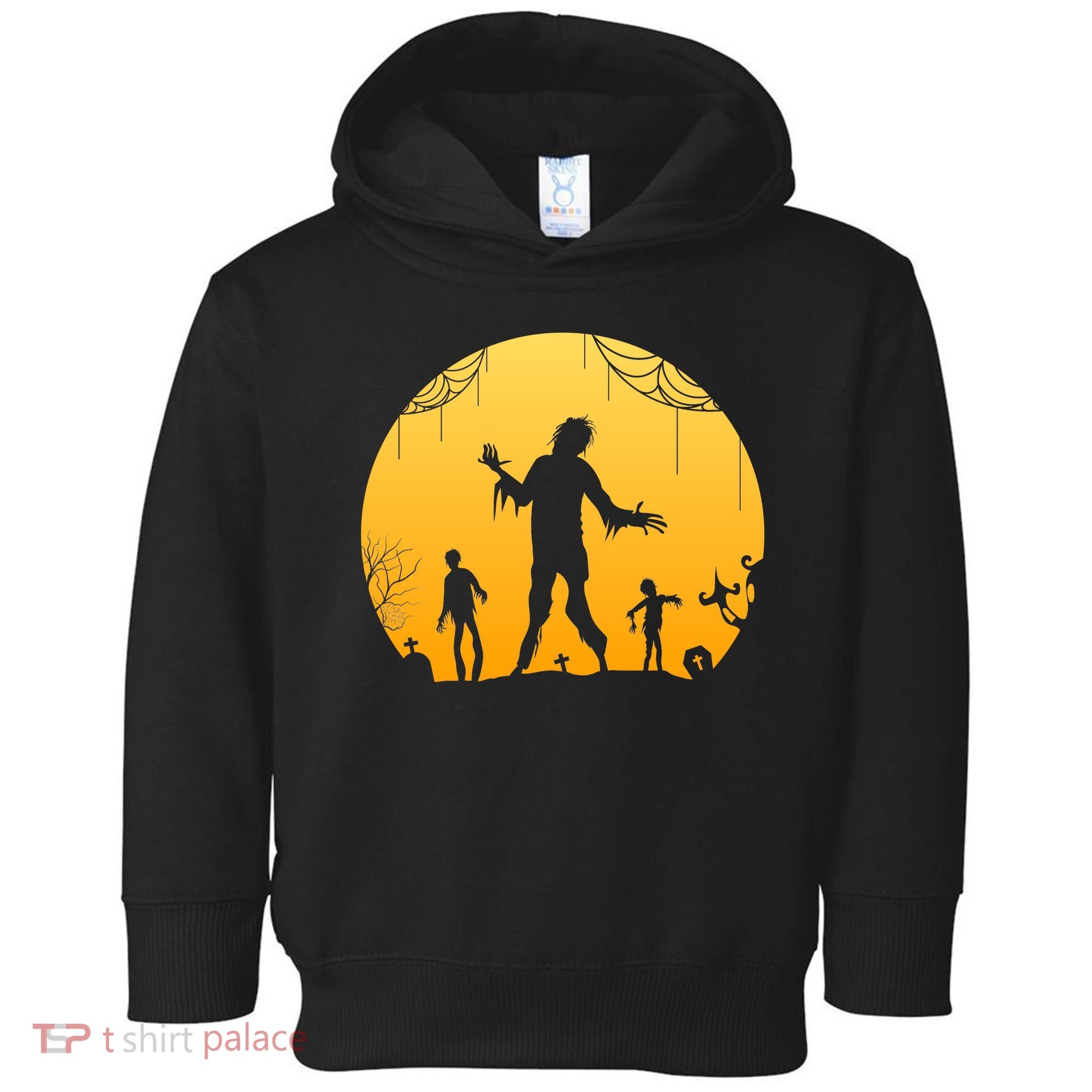 Halloween Spooky Zombie Graveyard Toddler Hoodie