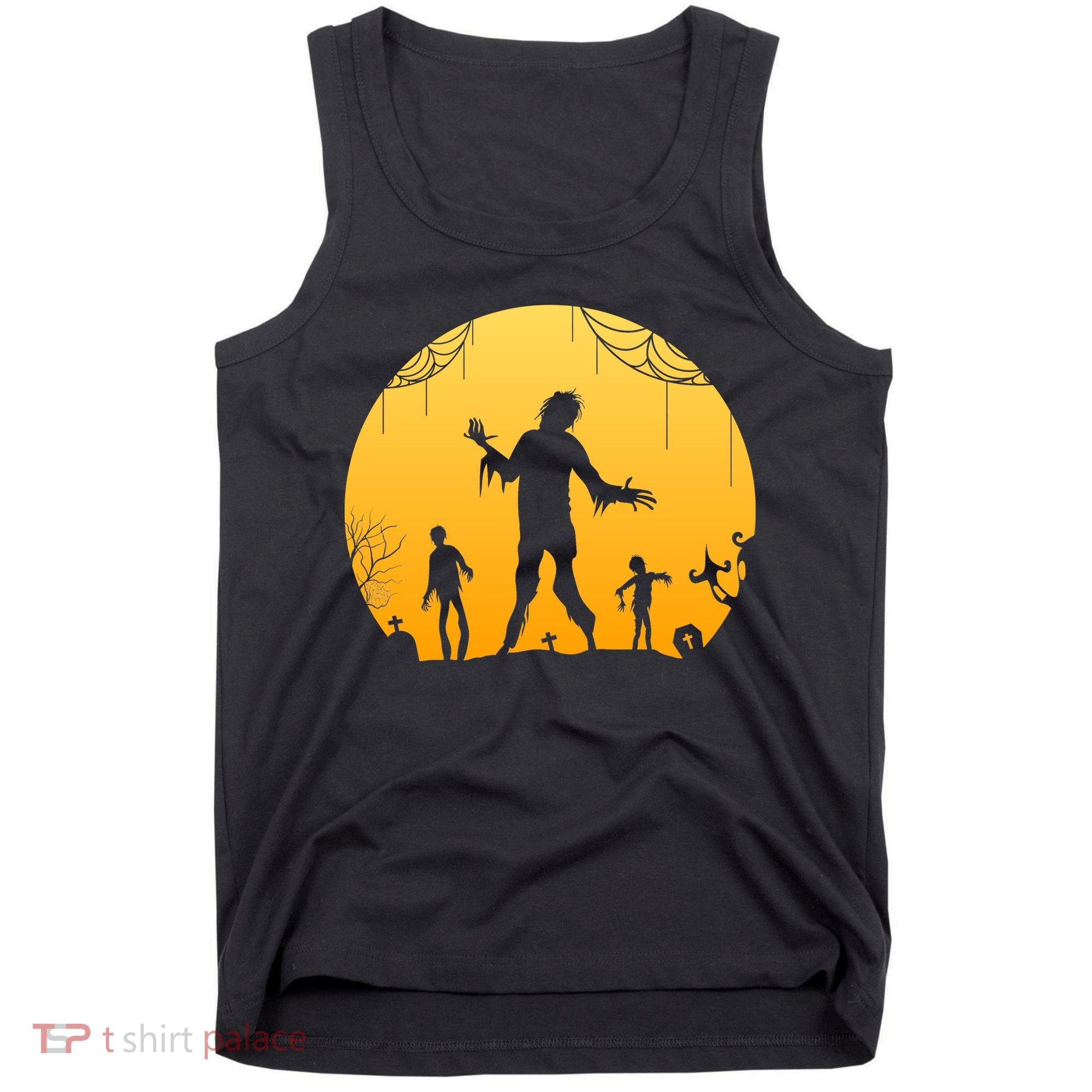 Halloween Spooky Zombie Graveyard Tank Top