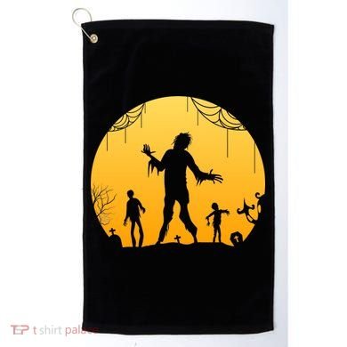 Halloween Spooky Zombie Graveyard Golf Towel