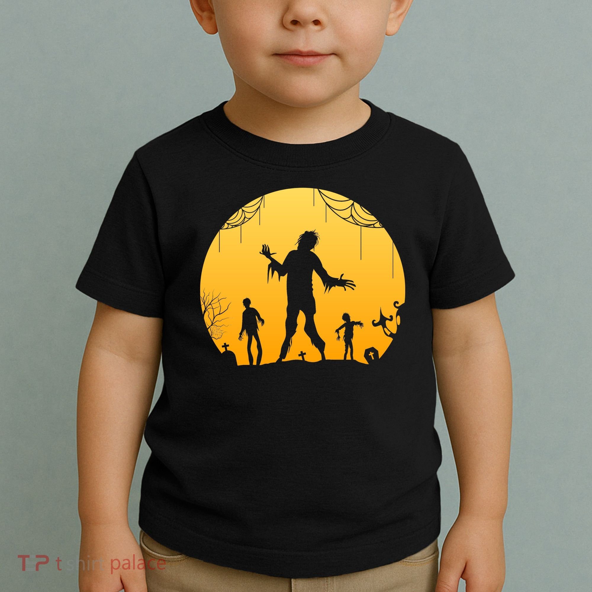 Halloween Spooky Zombie Graveyard Toddler T-Shirt