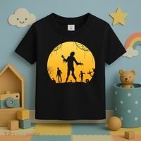 Halloween Spooky Zombie Graveyard Toddler T-Shirt thumb 3