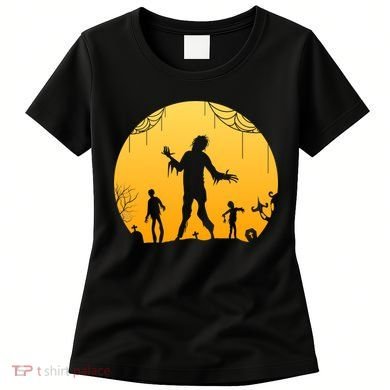 Halloween Spooky Zombie Graveyard Women's T-Shirt