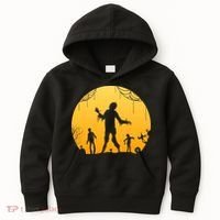 Halloween Spooky Zombie Graveyard Kids Hoodie thumb 0