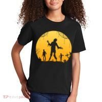 Halloween Spooky Zombie Graveyard Kids T-Shirt thumb 2