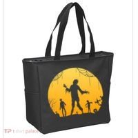 Halloween Spooky Zombie Graveyard Tote Bag thumb 2