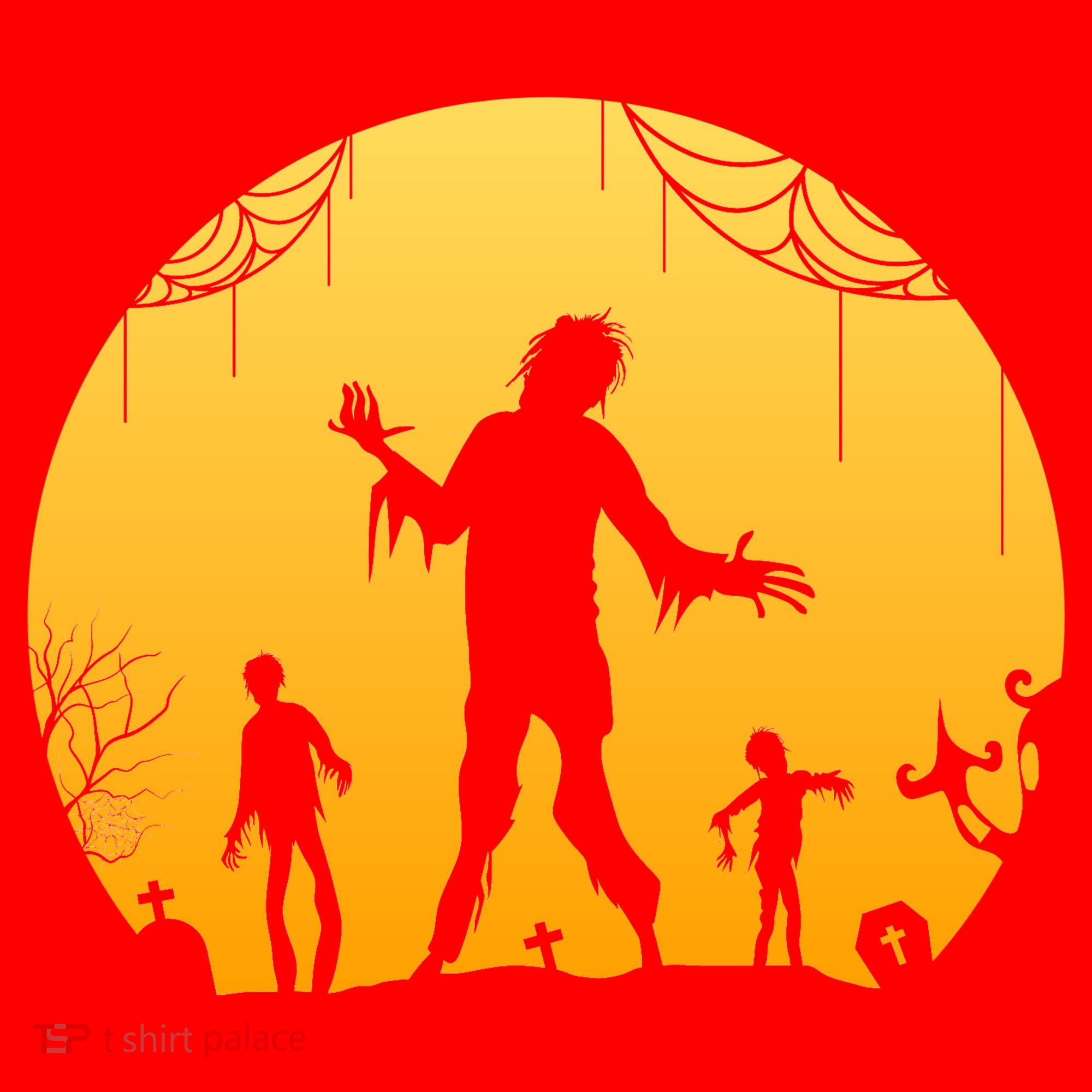 Halloween Spooky Zombie Graveyard Santa Hat