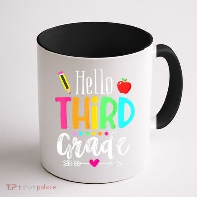 Hello Third 3Rd Grade Team Teacher Student Back To School Gift Coffee Mug back