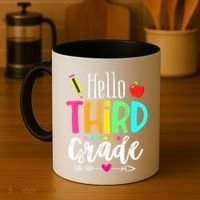 Hello Third 3Rd Grade Team Teacher Student Back To School Gift Coffee Mug thumb 4