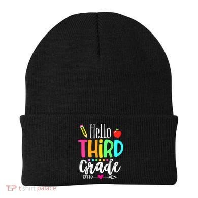 Hello Third 3Rd Grade Team Teacher Student Back To School Gift Beanie