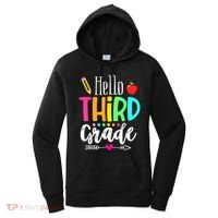 Hello Third 3Rd Grade Team Teacher Student Back To School Gift Women's Hoodie thumb 0