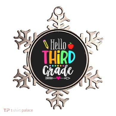 Hello Third 3Rd Grade Team Teacher Student Back To School Gift Ornament