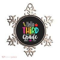 Hello Third 3Rd Grade Team Teacher Student Back To School Gift Ornament thumb 0