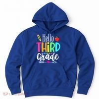 Hello Third 3Rd Grade Team Teacher Student Back To School Gift Hoodie thumb 0