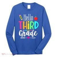 Hello Third 3Rd Grade Team Teacher Student Back To School Gift Long Sleeve Shirt thumb 0