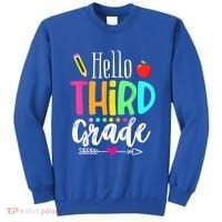 Hello Third 3Rd Grade Team Teacher Student Back To School Gift Sweatshirt thumb 0