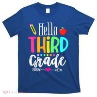 Hello Third 3Rd Grade Team Teacher Student Back To School Gift T-Shirt thumb 0