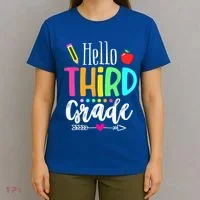 Hello Third 3Rd Grade Team Teacher Student Back To School Gift T-Shirt thumb 4