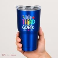 Hello Third 3Rd Grade Team Teacher Student Back To School Gift Tumbler thumb 2