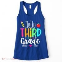 Hello Third 3Rd Grade Team Teacher Student Back To School Gift Women's Tank Top thumb 0
