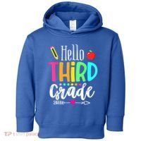 Hello Third 3Rd Grade Team Teacher Student Back To School Gift Toddler Hoodie thumb 0