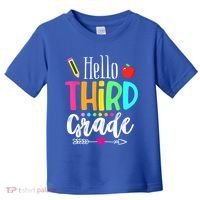 Hello Third 3Rd Grade Team Teacher Student Back To School Gift Toddler T-Shirt thumb 0