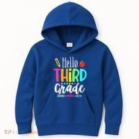 Hello Third 3Rd Grade Team Teacher Student Back To School Gift Kids Hoodie thumb 0