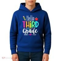Hello Third 3Rd Grade Team Teacher Student Back To School Gift Kids Hoodie thumb 4