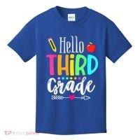 Hello Third 3Rd Grade Team Teacher Student Back To School Gift Kids T-Shirt thumb 0