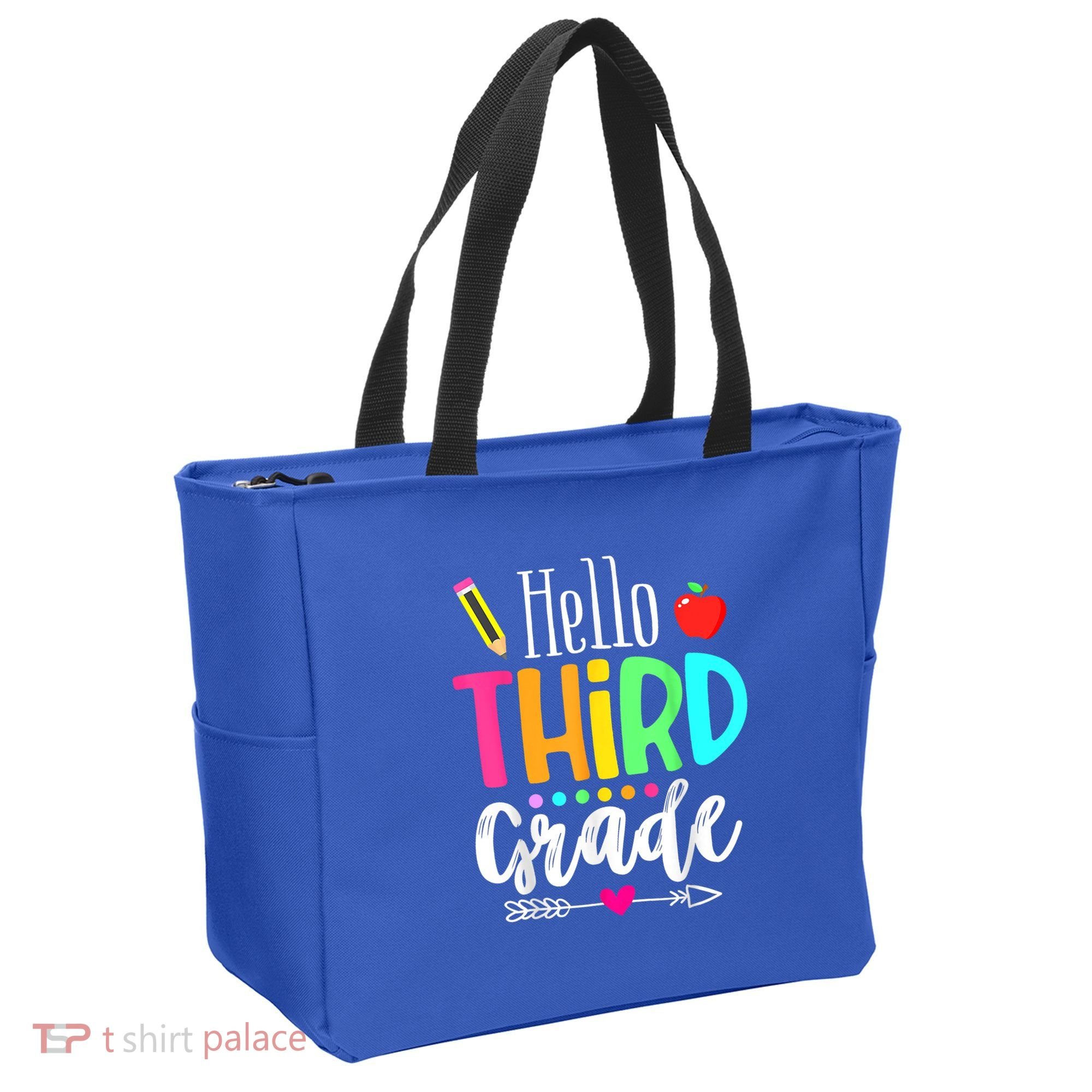 Hello Third 3Rd Grade Team Teacher Student Back To School Gift Tote Bag
