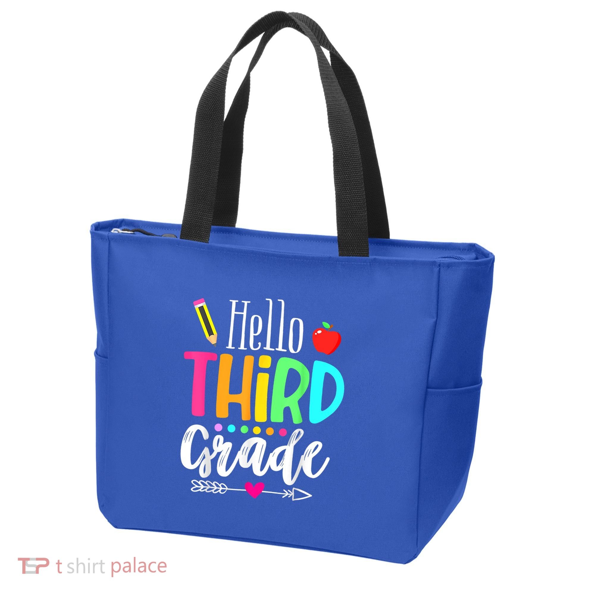 Hello Third 3Rd Grade Team Teacher Student Back To School Gift Tote Bag